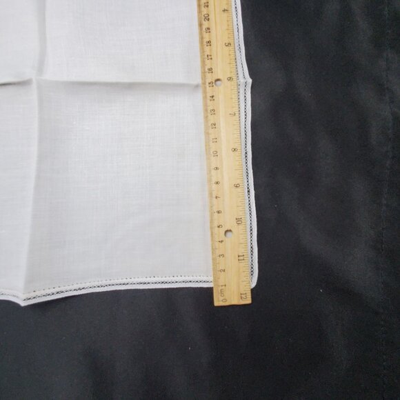 VTG 6 New White Belgium Battenberg Lace Linen Napkins 12" Fine Linen Set Of 6 - Picture 4 of 8